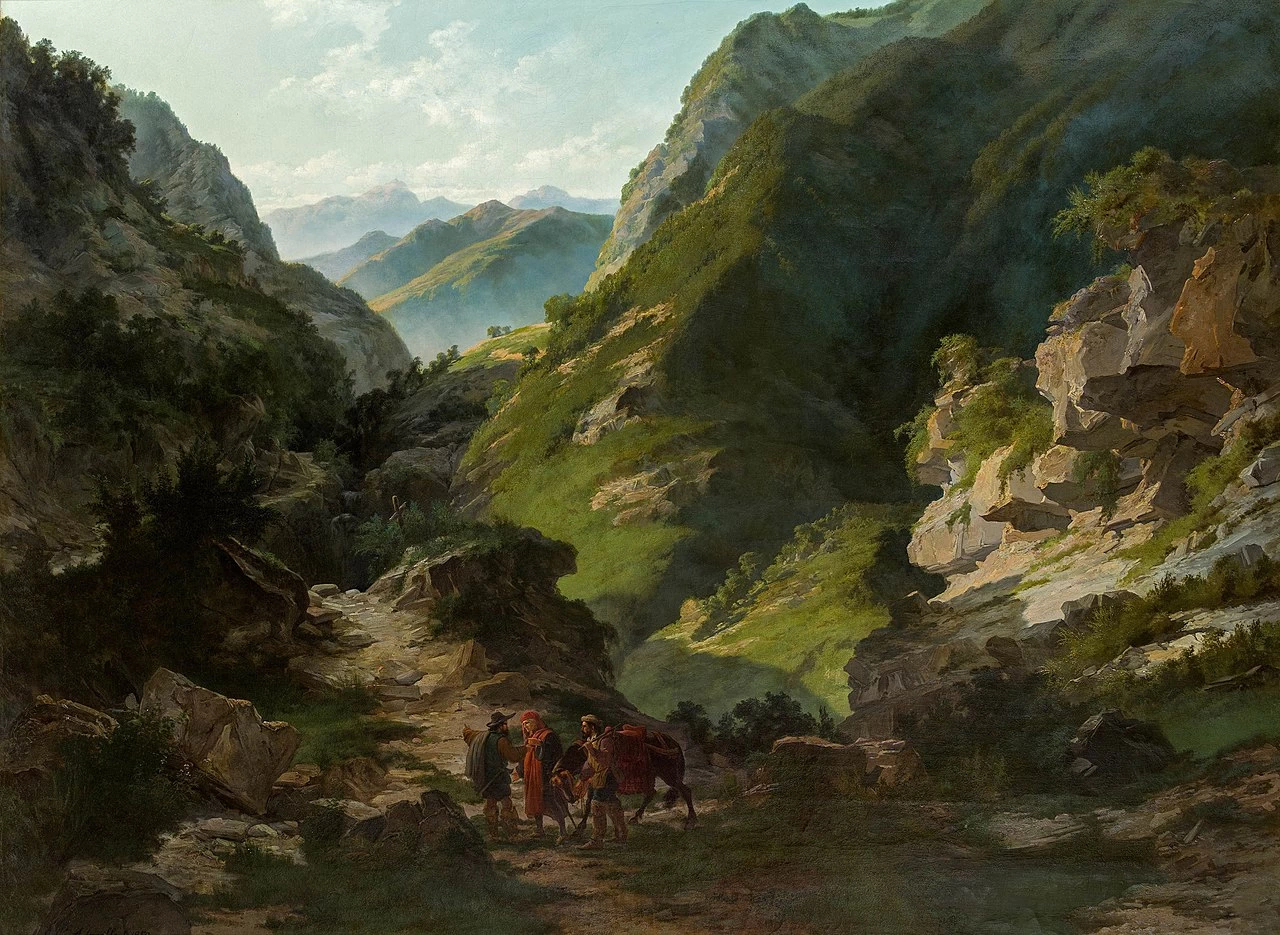 Viaggiatori in montagna, 1850